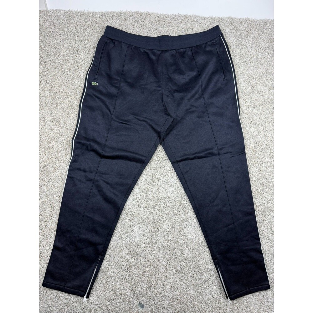 Lacoste Live Track Pants Mens 3XL Navy Zip Ankle Jogger Athletic Pants